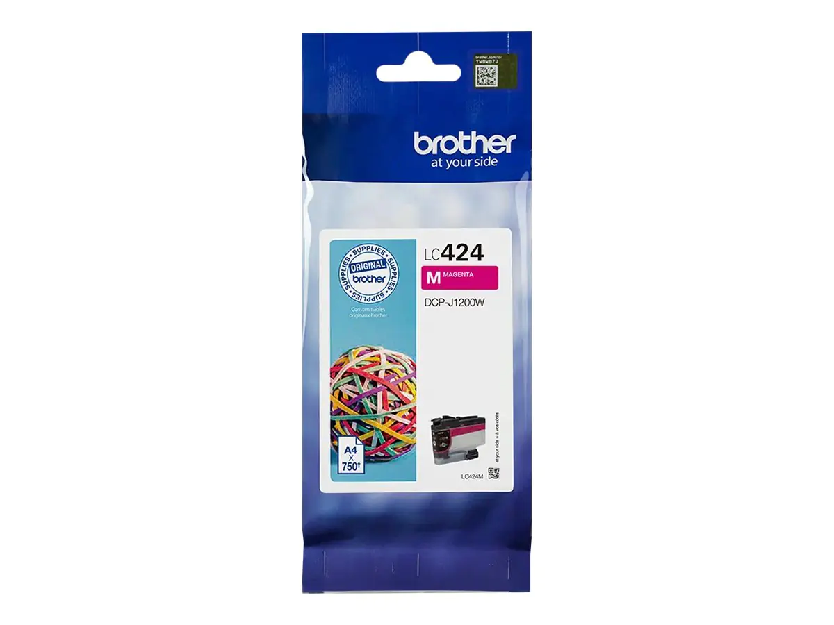 Brother LC424M - Magenta - original - Tintenpatrone - für Brother DCP-J1200W Brother LC424M - Magenta - original - Tintenpatrone - für Brother DCP-J1200W