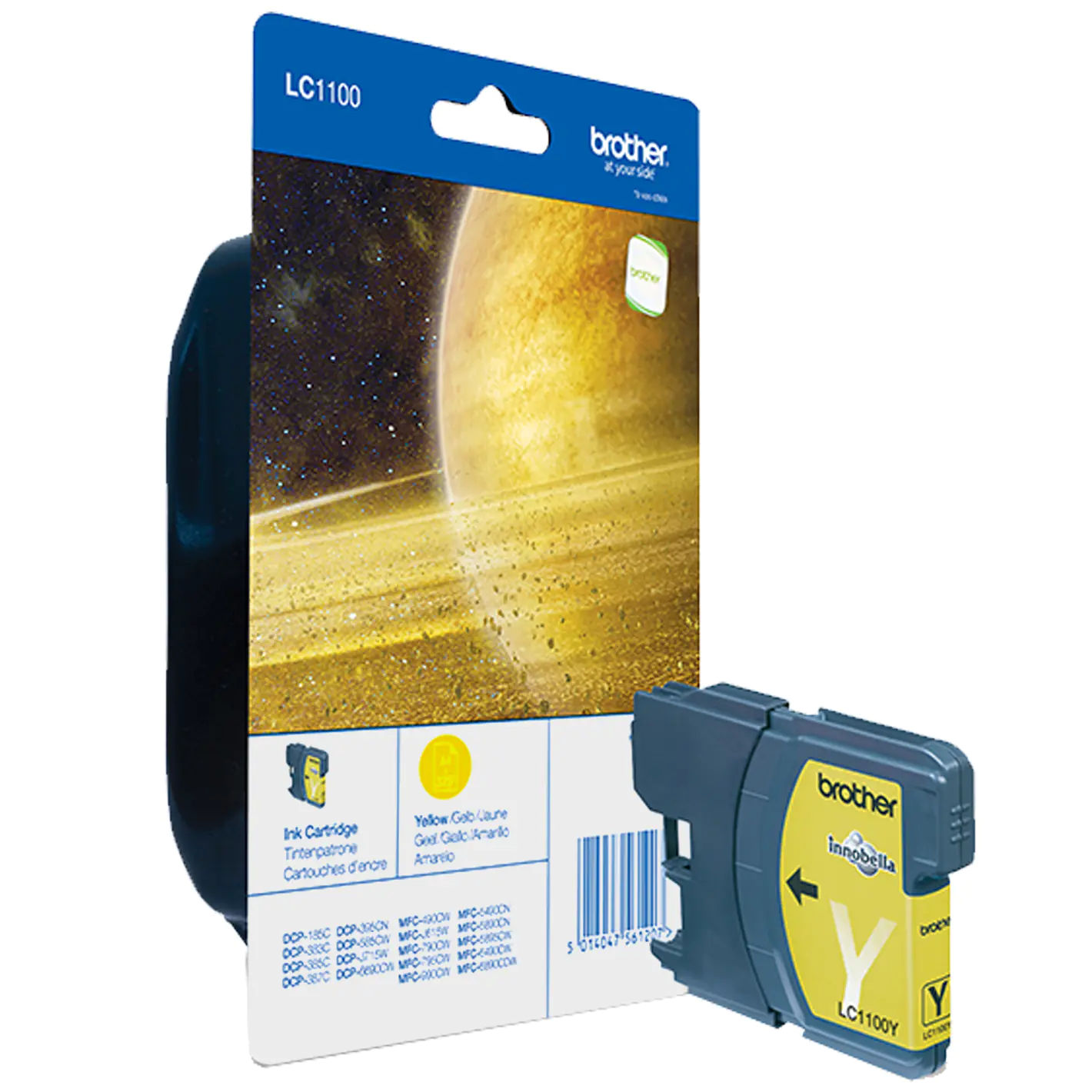 Brother LC1100Y - Gelb - Original - Tintenpatrone - für Brother DCP-185, 385, 395, 585, J715, MFC-490, 5490, 5890, 5895, 6890, 790, 795, 990, J615 Brother LC1100Y - Gelb - Original - Tintenpatrone - für Brother DCP-185, 385, 395, 585, J715, MFC-490, 5490, 5890, 5895, 6890, 790, 795, 990, J615