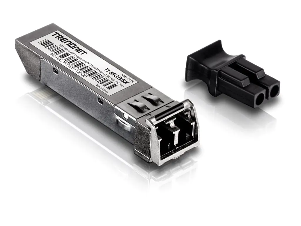 TRENDnet TI-MGBSX - SFP (Mini-GBIC)-Transceiver-Modul - GigE - 1000Base-SX - LC Multi-Mode - bis zu 550 m - 850 nm