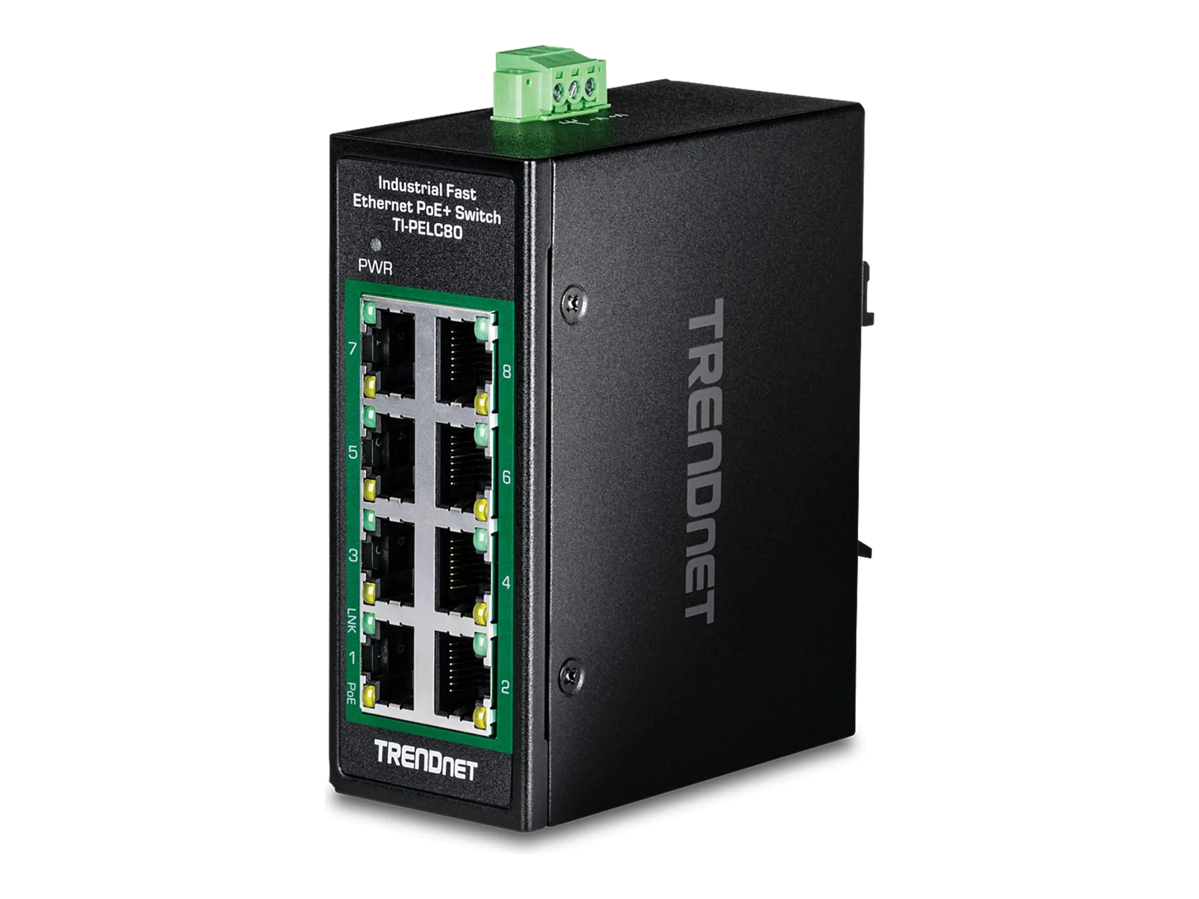 TRENDnet 8-PORT INDUSTRIAL FAST ETHERNE - Switch - 8-Port