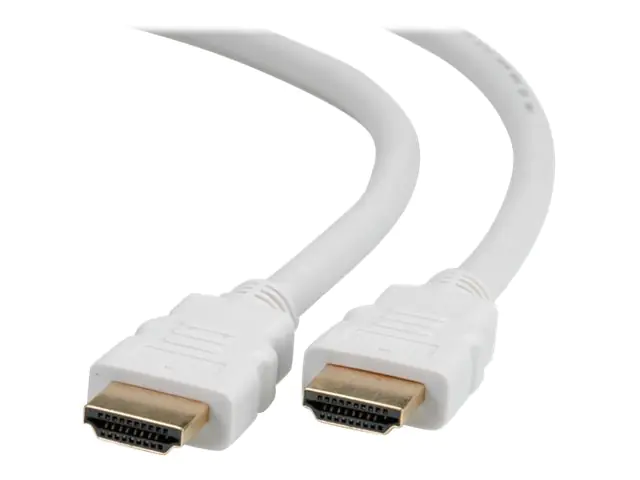 Roline HDMI High Speed Cable with Ethernet - HDMI-Kabel mit Ethernet - HDMI männlich zu HDMI männlich - 3 m - abgeschirmt - weiß