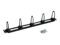 Triton RAB-VP-X16-A1 - Kabelmanagement - Schwarz, RAL 9005 - 1U - 48.3 cm (19")