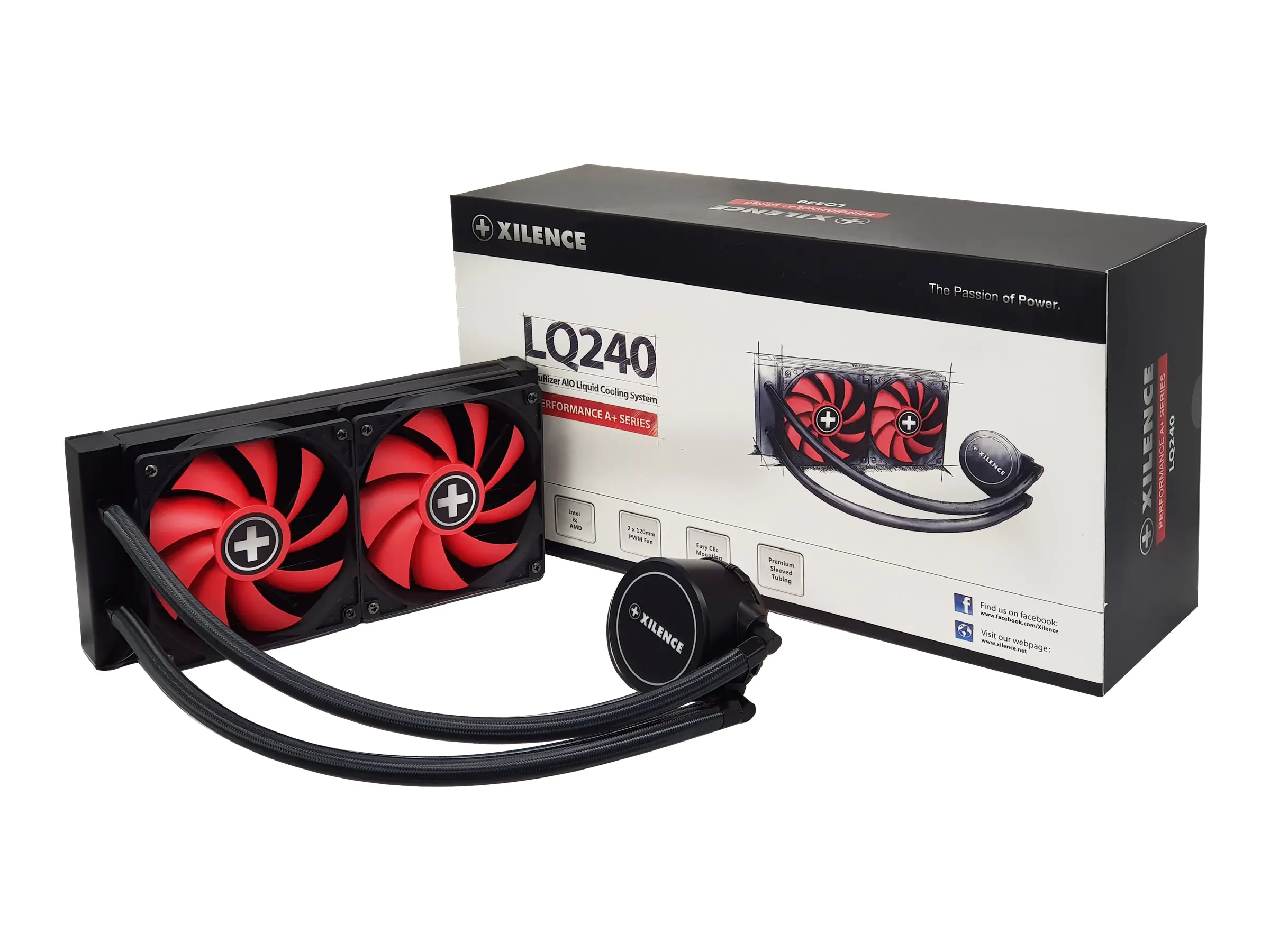 Xilence Performance A+ Series LiQuRizer LQ240 - Prozessor-Flüssigkeitskühlsystem - (für: LGA2066, LGA2011, LGA1700, LGA1151, LGA1150, LGA1155, LGA1156, LGA1200, AM4, AM5)