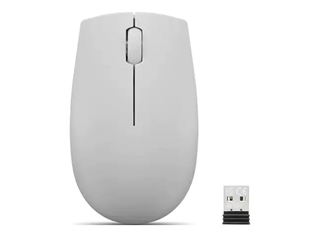 Lenovo 300 Wireless Compact - Maus - mit Batterie - optisch - 3 Tasten - kabellos - 2.4 GHz - kabelloser Empfänger (USB) GY51L15678