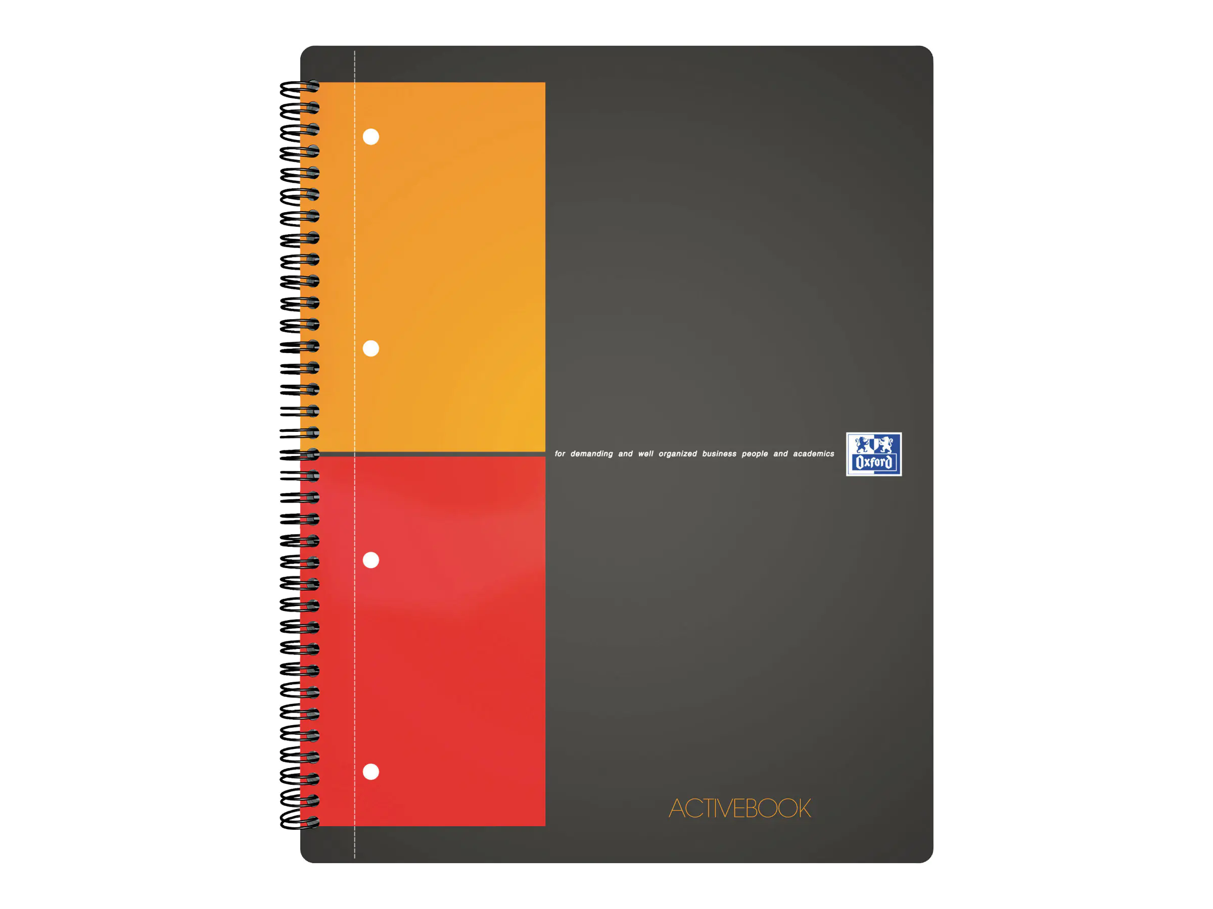 Hamelin Oxford International A4+ - Activebook - Spiralbindung - 80 Blatt - Weiß - kariert - Polypropylen (PP) 357001401