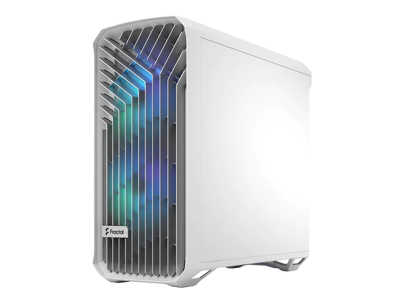 Fractal Design Torrent - Tower - E-ATX - Seitenteil mit Fenster (gehärtetes Glas) - keine Spannungsversorgung (ATX) - weiß - USB/Audio