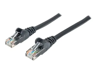 Intellinet Network Patch Cable, Cat6, 2m, Black, CCA, U/UTP, PVC, RJ45, Gold Plated Contacts, Snagless, Booted, Lifetime Warranty, Polybag - Patch-Kabel - RJ-45 (M) 342063