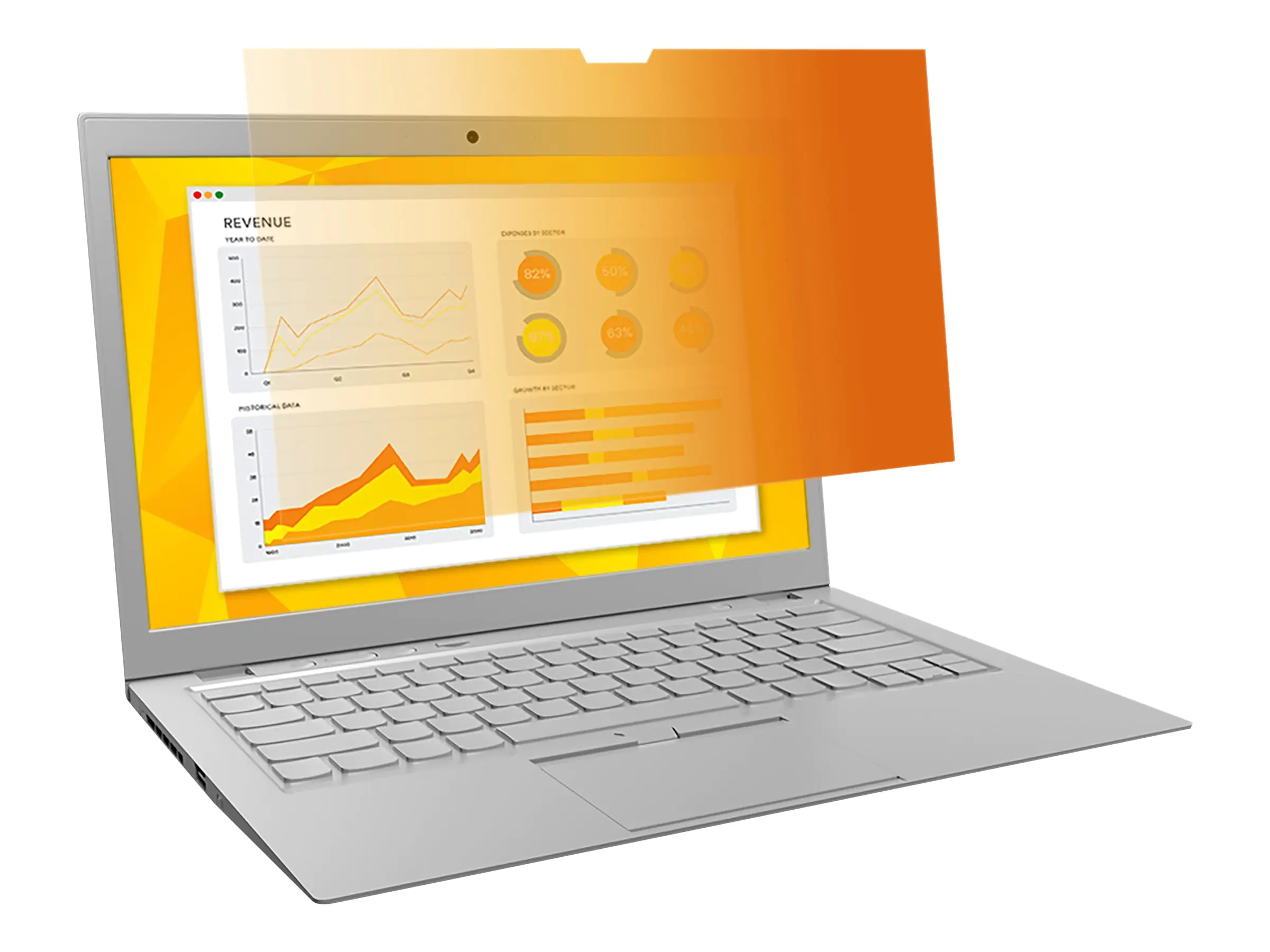 3M Blickschutzfilter Gold - Blickschutzfilter für Notebook - 39.6 cm (15.6") - Gold