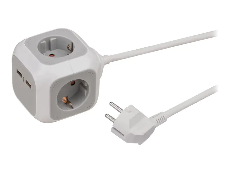Brennenstuhl ALEA-Power - Steckdosenleiste - Wechselstrom 230 V - 3680 Watt - Eingabe, Eingang Stromversorgung - Ausgangsanschlüsse: 4 (2 x USB, 4 x Spannung) 1150100