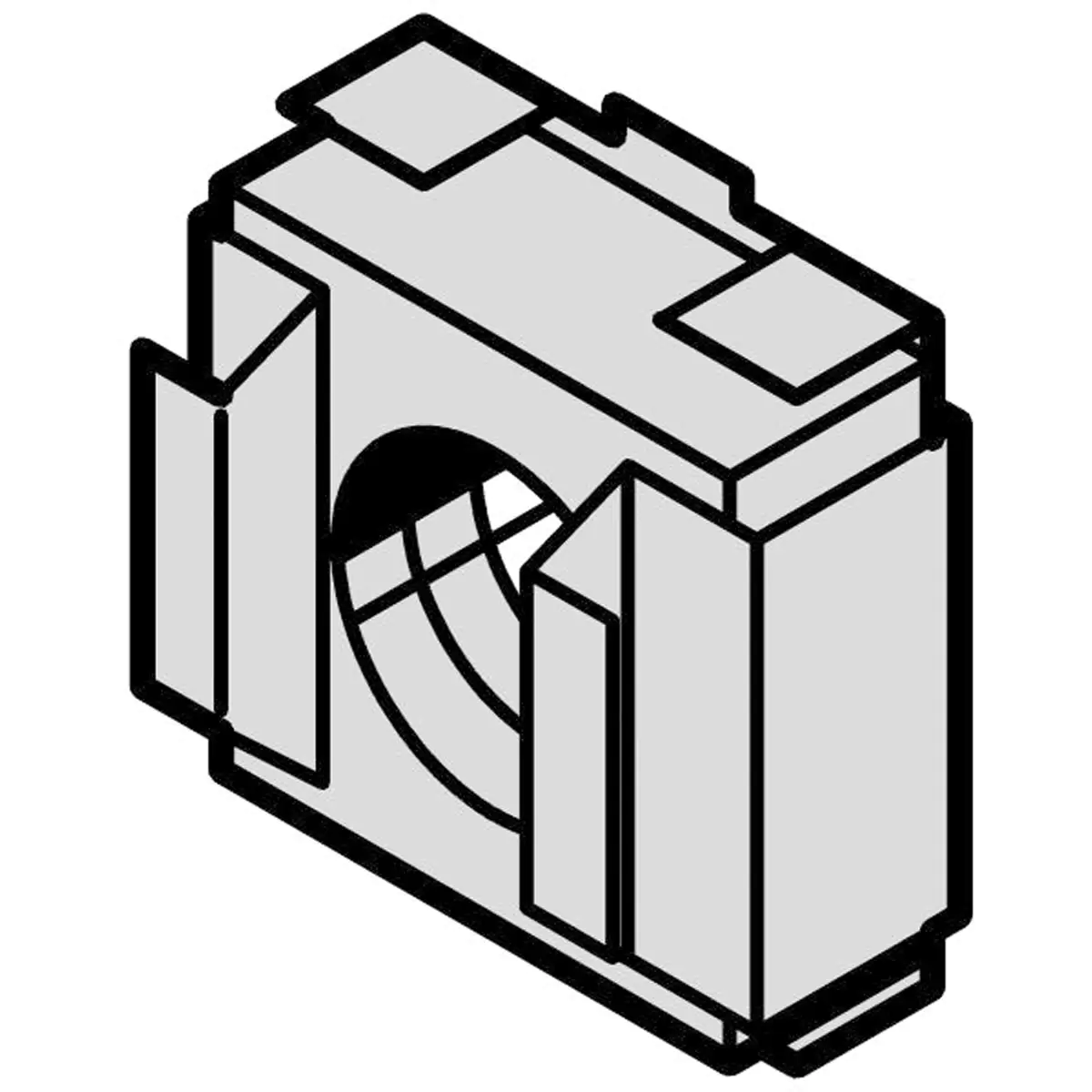 SCHROFF Käfigmutter M6 - KAEFIGMUTTERN M6/2,5 50STK (21100003)