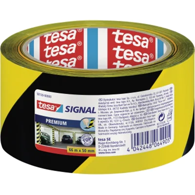 tesa Packband 58130-00000 50mmx66m bedruckt gelb schwarz tesa Packband 58130-00000 50mmx66m bedruckt gelb schwarz