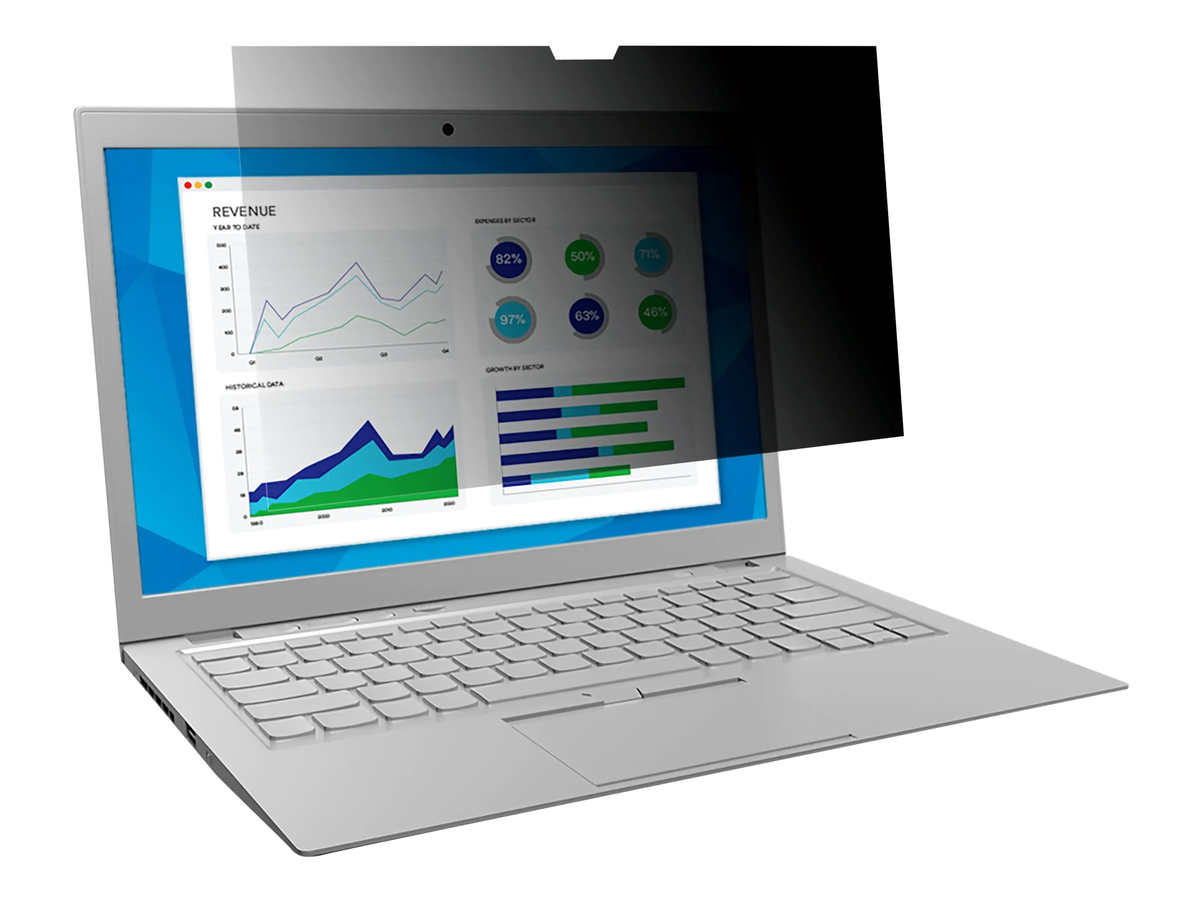 3M 7100194175, 39,6 cm (15.6"), 16:9, Laptop, Rahmenloser Blickschutzfilter, Anti-Glanz 7100210579