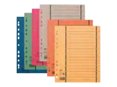 Oxford Trennblatt DIN A4 Manilakarton blau 100 St./Pack.