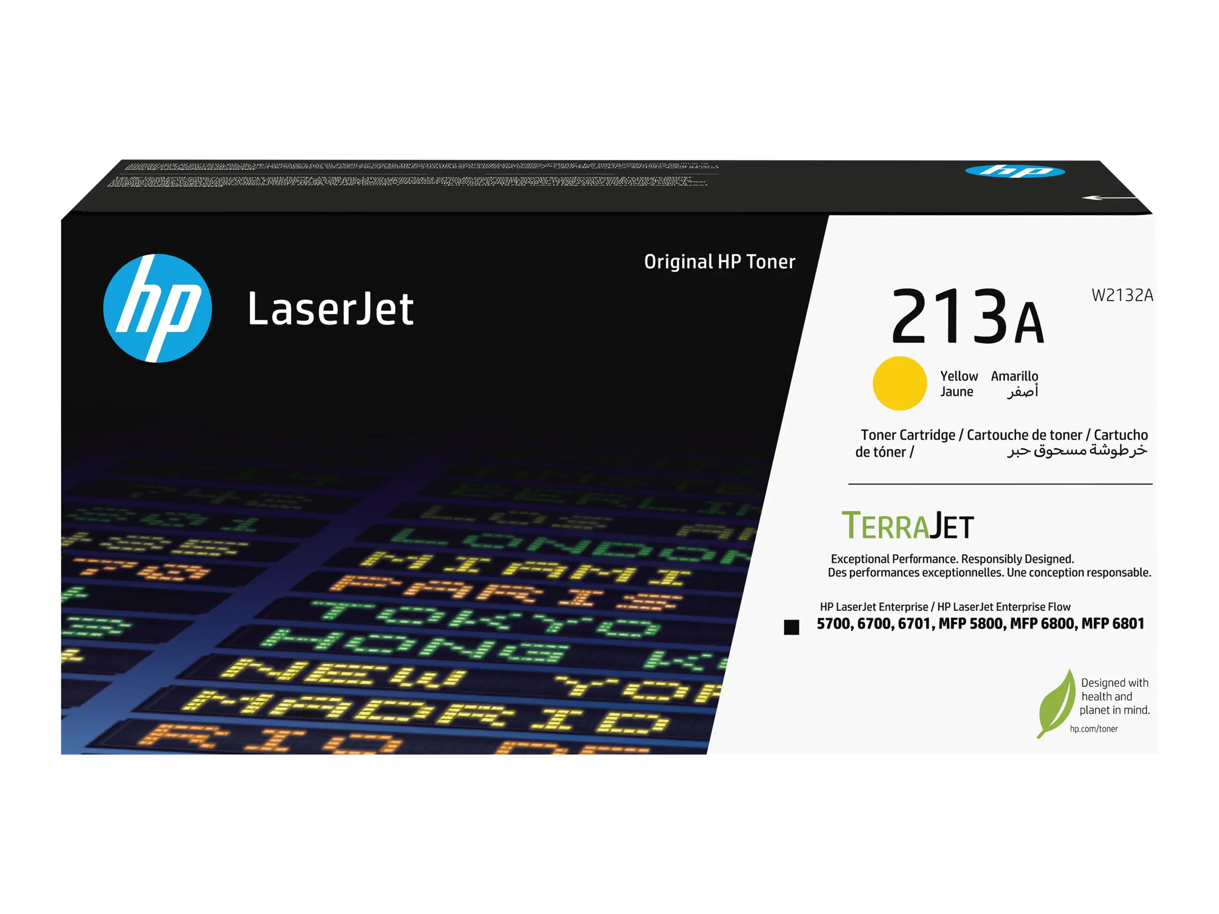 HP 213A - Gelb - original - LaserJet - Tonerpatrone (W2132A) - für Color LaserJet Enterprise 5700dn, 6700dn, MFP 5800dn, MFP 6800dn