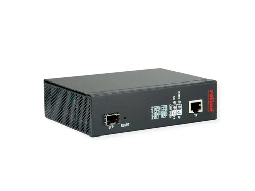 Roline Ind.Konv. Gigabit Eth. RJ45/LC mit PoE IEEE802.3af/at/bt - 1 Gbps - Power over Ethernet