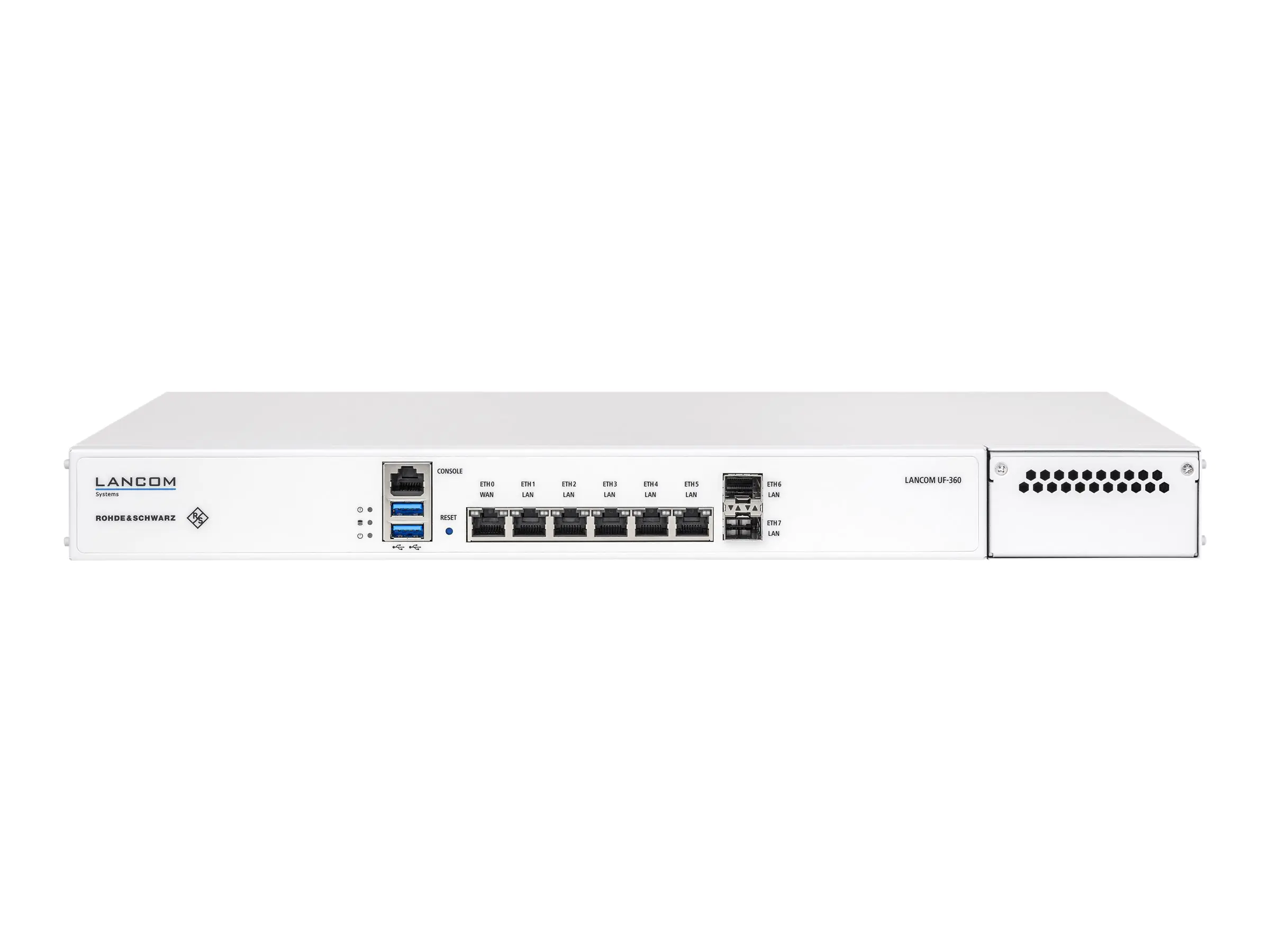 LANCOM R&S Unified Firewall UF-360 - Firewall - 8 Anschlüsse - 1GbE - 1U - Rack-montierbar
