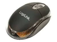 LogiLink Mini with LED - Maus - rechts- und linkshändig - optisch - 3 Tasten - kabelgebunden - USB