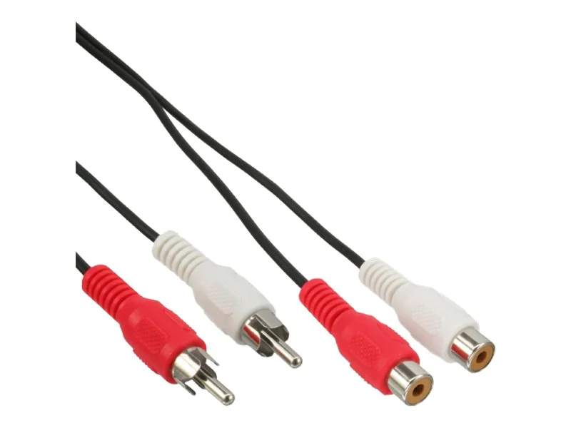InLine Cinch Verlängerung - 2x Cinch - Stecker / Buchse - 2,5m 89932