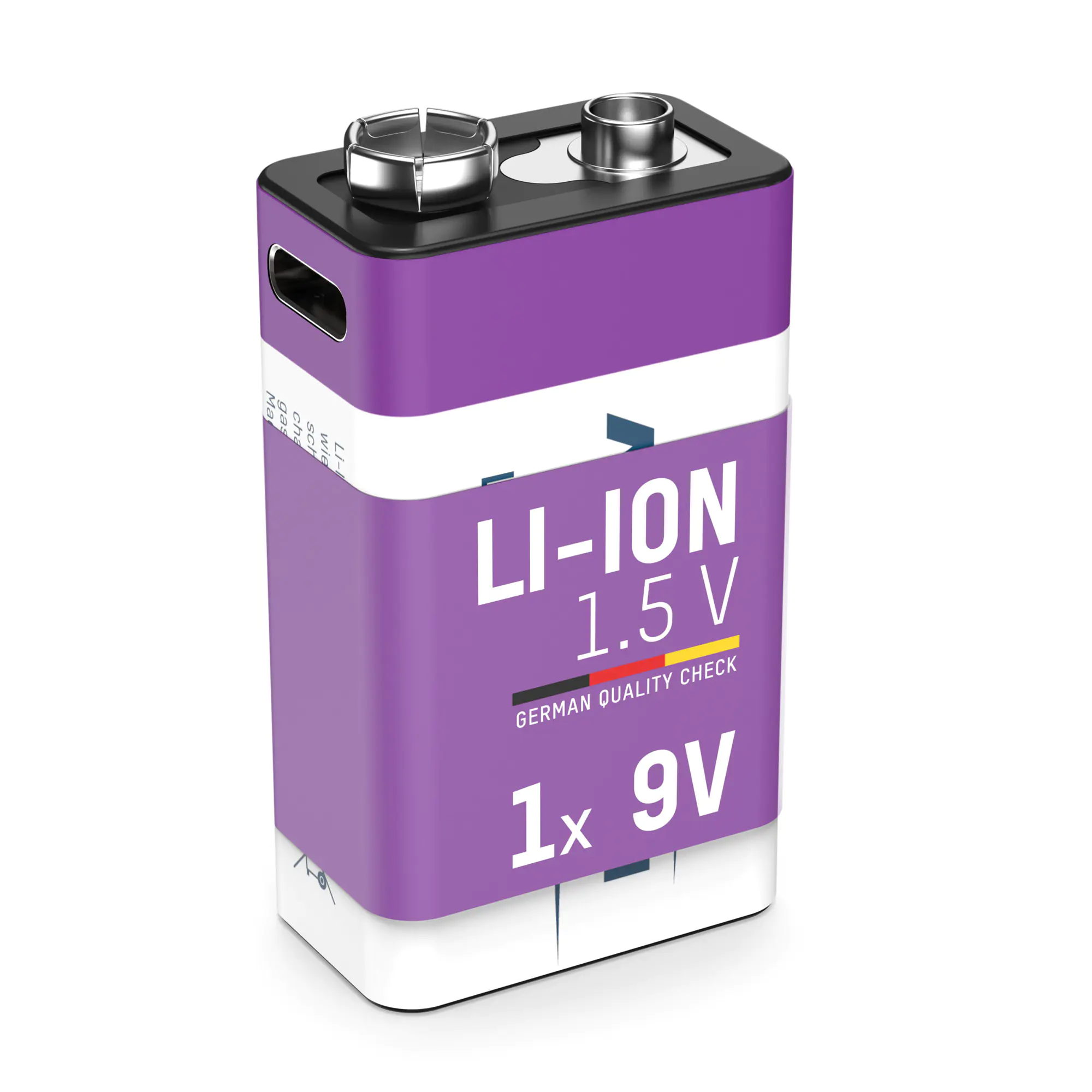 Ansmann E-Block USB-C 9 V Block-Akku Li-Ion 400 mAh 9 1 St.