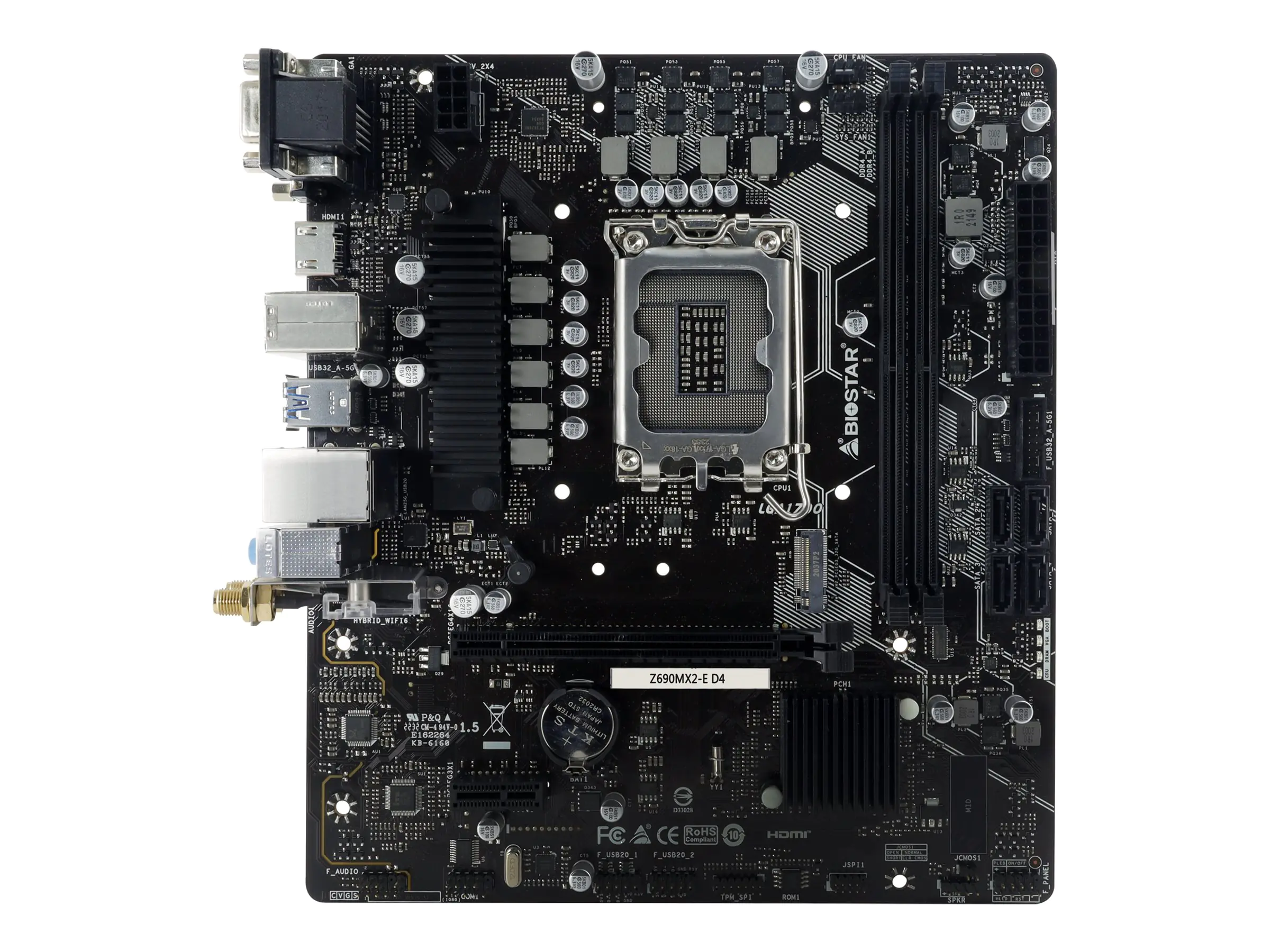 Biostar Z690MX2-E D4 (Z690,S1700,mATX,DDR4)