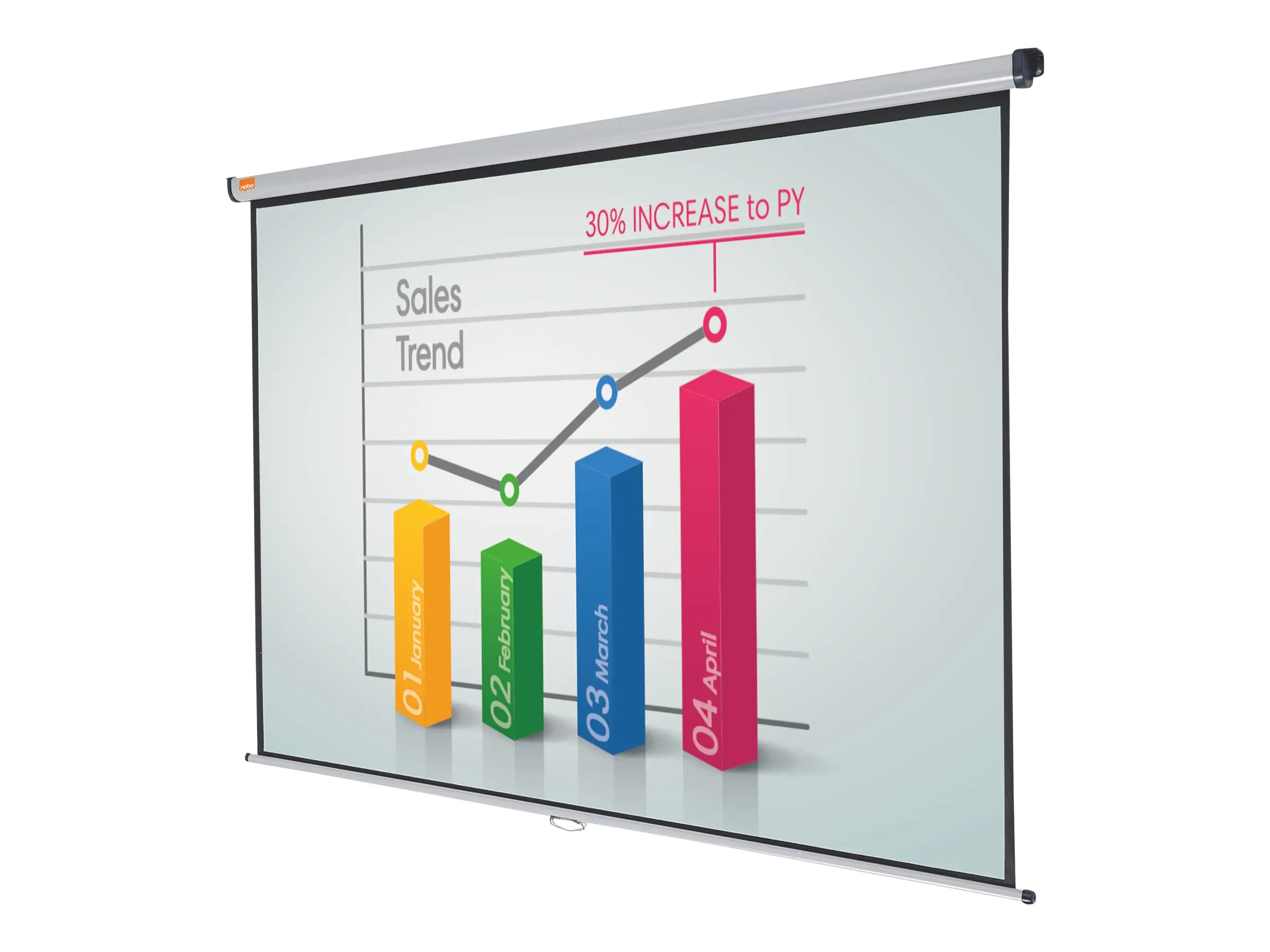 Nobo Leinwand - geeignet für Wandmontage - 243 cm (95.7") 1902393