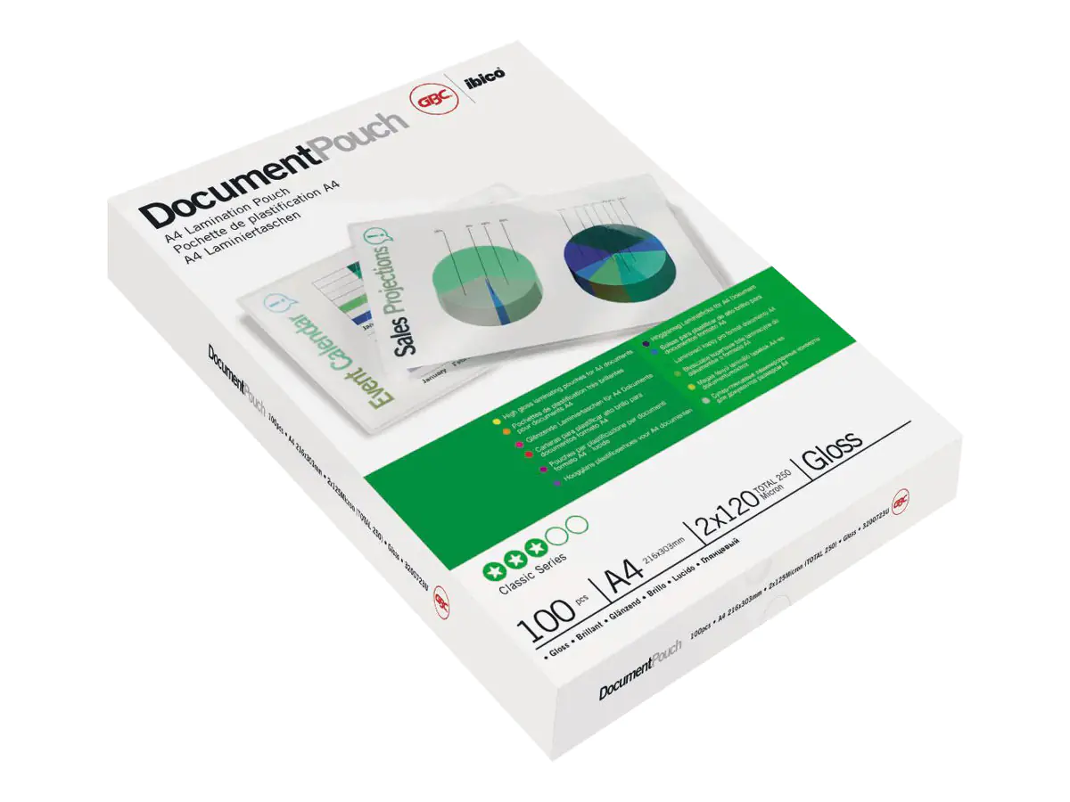 GBC Document Laminating Pouch - 80 Mikron - 100er-Pack IB585036