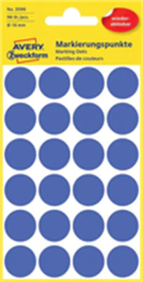 Avery Zweckform Markierungspunkt 3596 18mm blau 96 St./Pack.