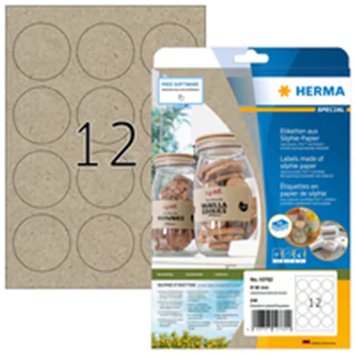 HERMA Runde Etiketten O 60 mm 20 Blatt - Etiketten/Beschriftungsbänder HERMA Runde Etiketten O 60 mm 20 Blatt - Etiketten/Beschriftungsbänder