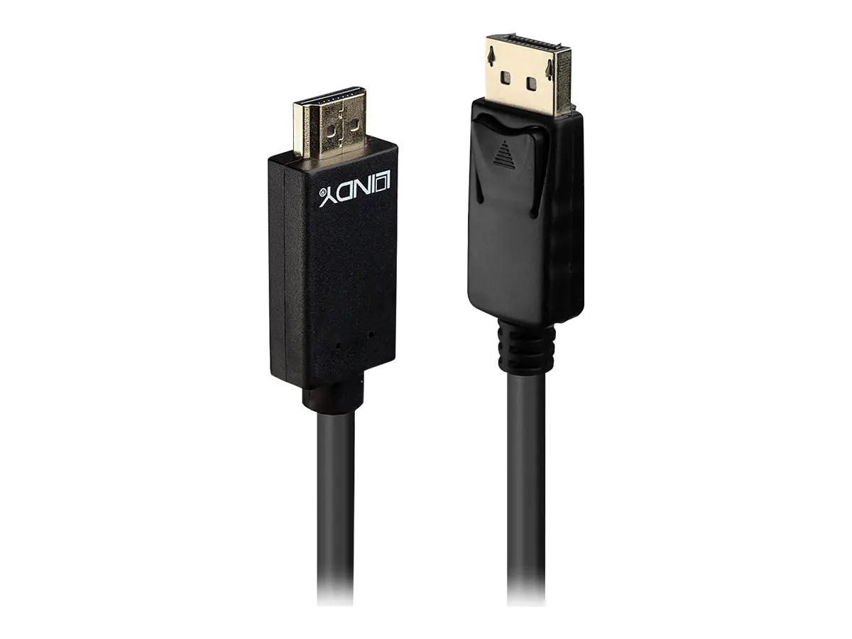 Lindy - Video- / Audiokabel - DisplayPort (M) bis HDMI (M) - 3 m - 4K Unterstützung Lindy - Video- / Audiokabel - DisplayPort (M) bis HDMI (M) - 3 m - 4K Unterstützung