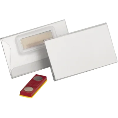 DURABLE Namensschild 75 x 40 mm (B x H) Magnet transparent 25 St./Pack. DURABLE Namensschild 75 x 40 mm (B x H) Magnet transparent 25 St./Pack.