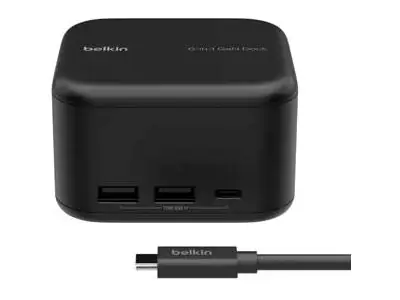 Belkin CONNECT 6-in-1 Core GaN - Dockingstation INC018VFBK