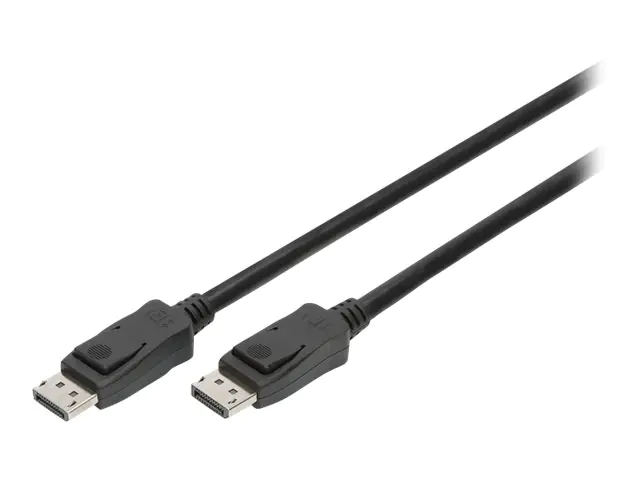 Digitus - DisplayPort-Kabel - DisplayPort (M) zu DisplayPort (M) - DisplayPort 1.4 - 2 m - 8K Unterstützung, 4K Unterstützung, 5K Unterstützung - Schwarz