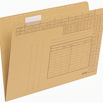 Leitz Einstellmappe DIN A4 250g/m² Natronkarton, recycelt naturbraun 100 St./Pack.
