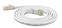 WANTEC Extra dünnes CAT7 SSTP Patchkabel, 7 m, Cat7, S/FTP (S-STP), RJ-45, RJ-45, Weiß 7122