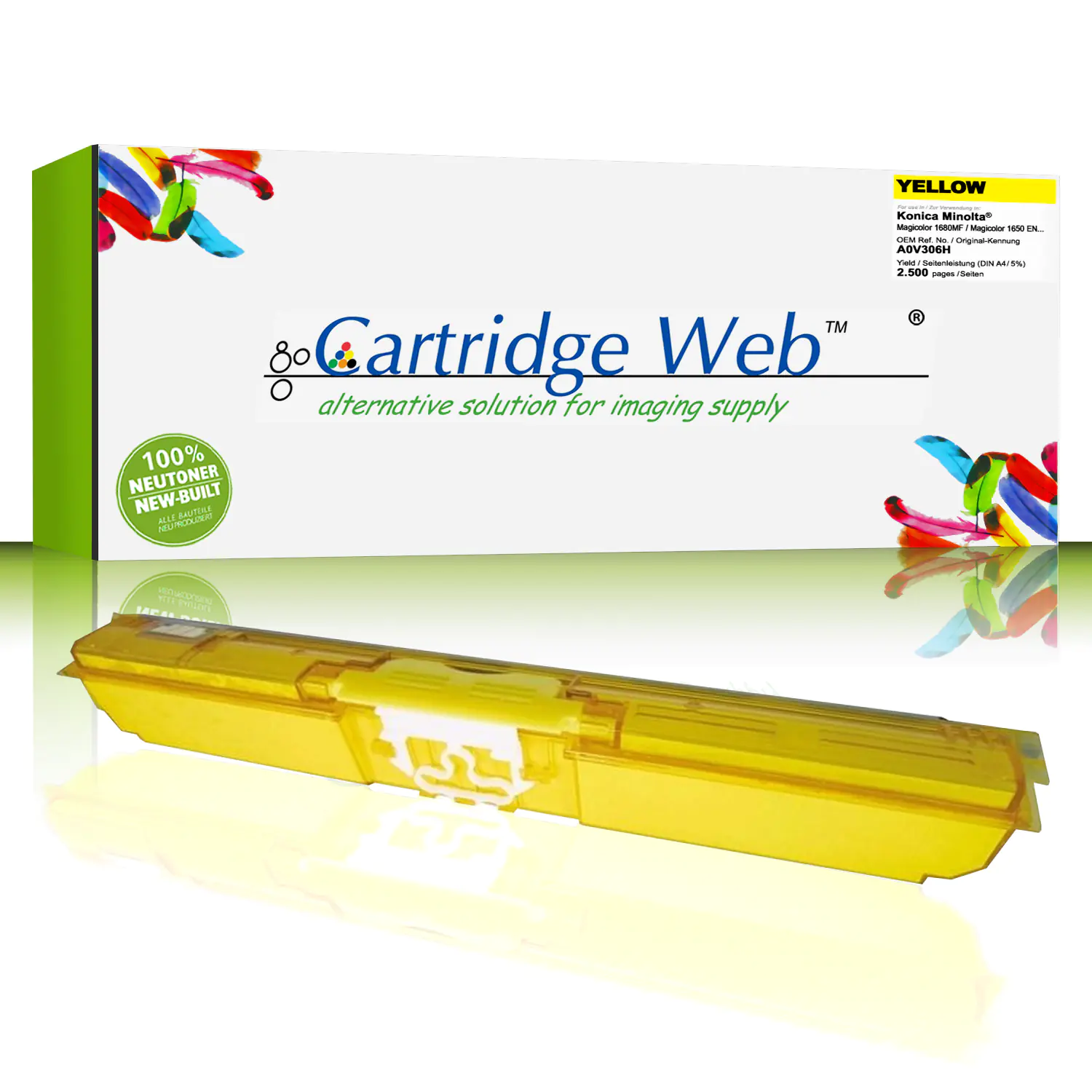 CartridgeWeb Toner kompatibel zu Konica Minolta A0V306H Gelb 2.500 Seiten 1 Stück CartridgeWeb Toner kompatibel zu Konica Minolta A0V306H Gelb 2.500 Seiten 1 Stück