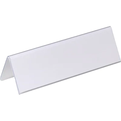 DURABLE Tischnamensschild 805219 210x61/122mm tr 25 St./Pack. DURABLE Tischnamensschild 805219 210x61/122mm tr 25 St./Pack.