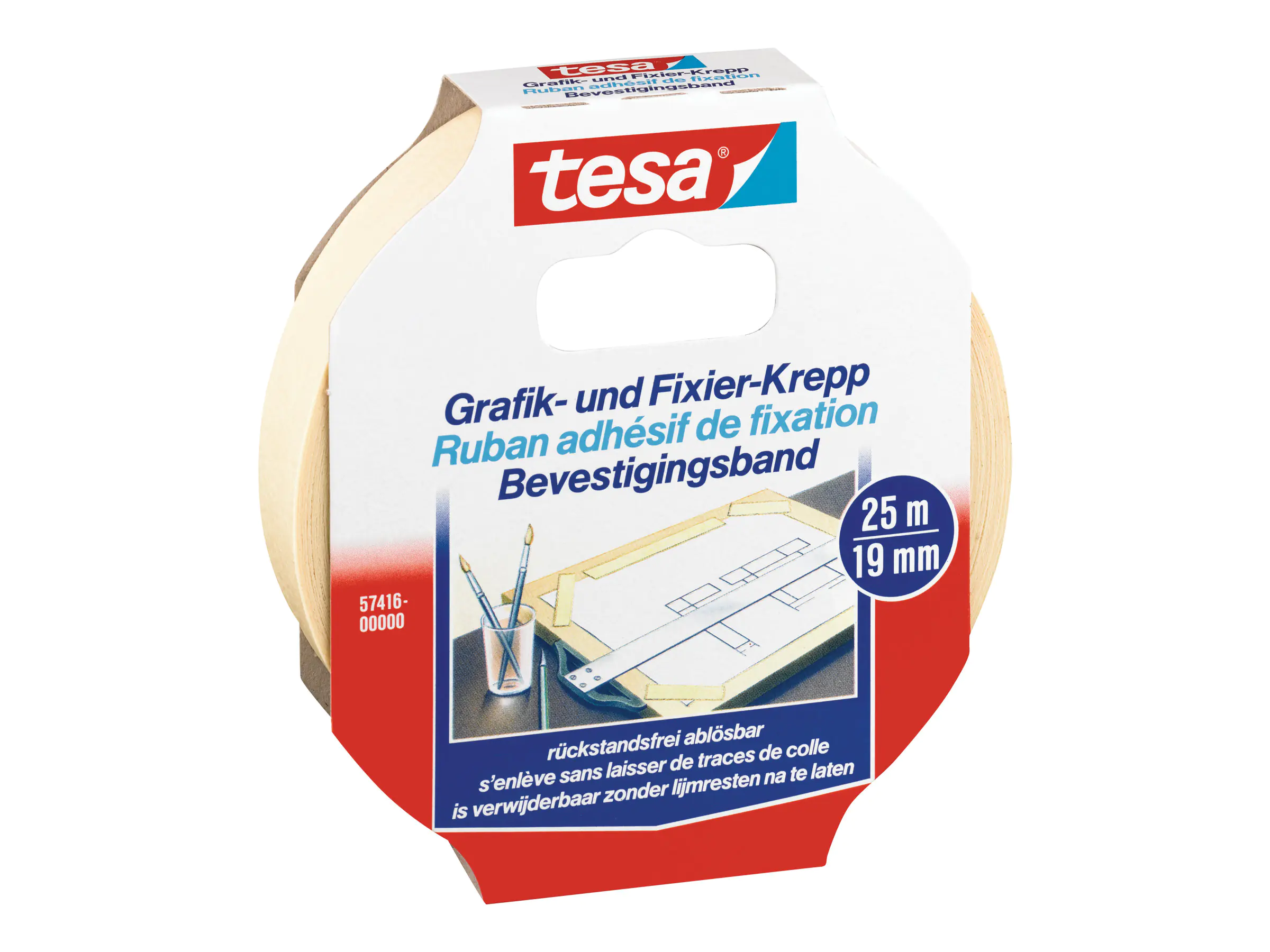 Tesa Büro-Klebeband - 19 mm x 25 m 57416-00000-02