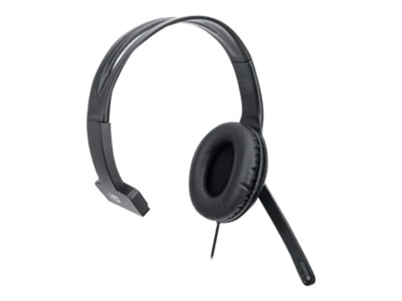 Manhattan Mono Over-Ear Headset (USB) (Clearance Pricing), Microphone Boom (padded), Retail Box Packaging, Adjustable Headband, In-Line Volume Control, Ear Cushion, USB-A for both sound and mic use, cable 1.5m, Three Year Warranty - Headset - ohrumschließ Manhattan Mono Over-Ear Headset (USB) (Clearance Pricing), Microphone Boom (padded), Retail Box Packaging, Adjustable Headband, In-Line Volume Control, Ear Cushion, USB-A for both sound and mic use, cable 1.5m, Three Year Warranty - Headset - ohrumschließ