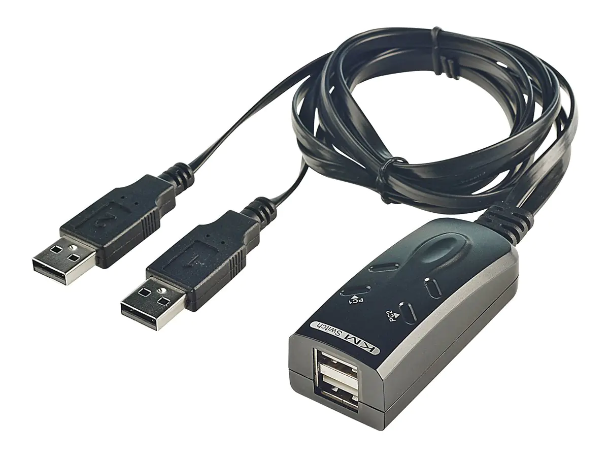 Lindy 2 Port USB KM Switch - Tastatur-/Mausschalter - 2 x USB - Desktop Lindy 2 Port USB KM Switch - Tastatur-/Mausschalter - 2 x USB - Desktop