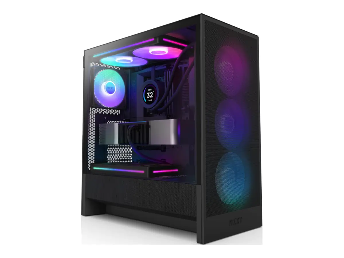 NZXT H5 Flow RGB 2024 schwarz Tempered Glass