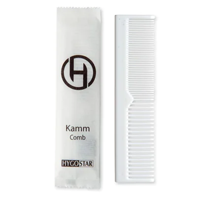 HYGOSTAR Kamm Kunststoff weiß 100 St./Pack. HYGOSTAR Kamm Kunststoff weiß 100 St./Pack.