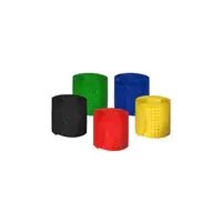 MEDIARANGE MRCS302 - Kabelbinder mit Klettverschluss - Nylon - Schwarz - Blau - Grün -
