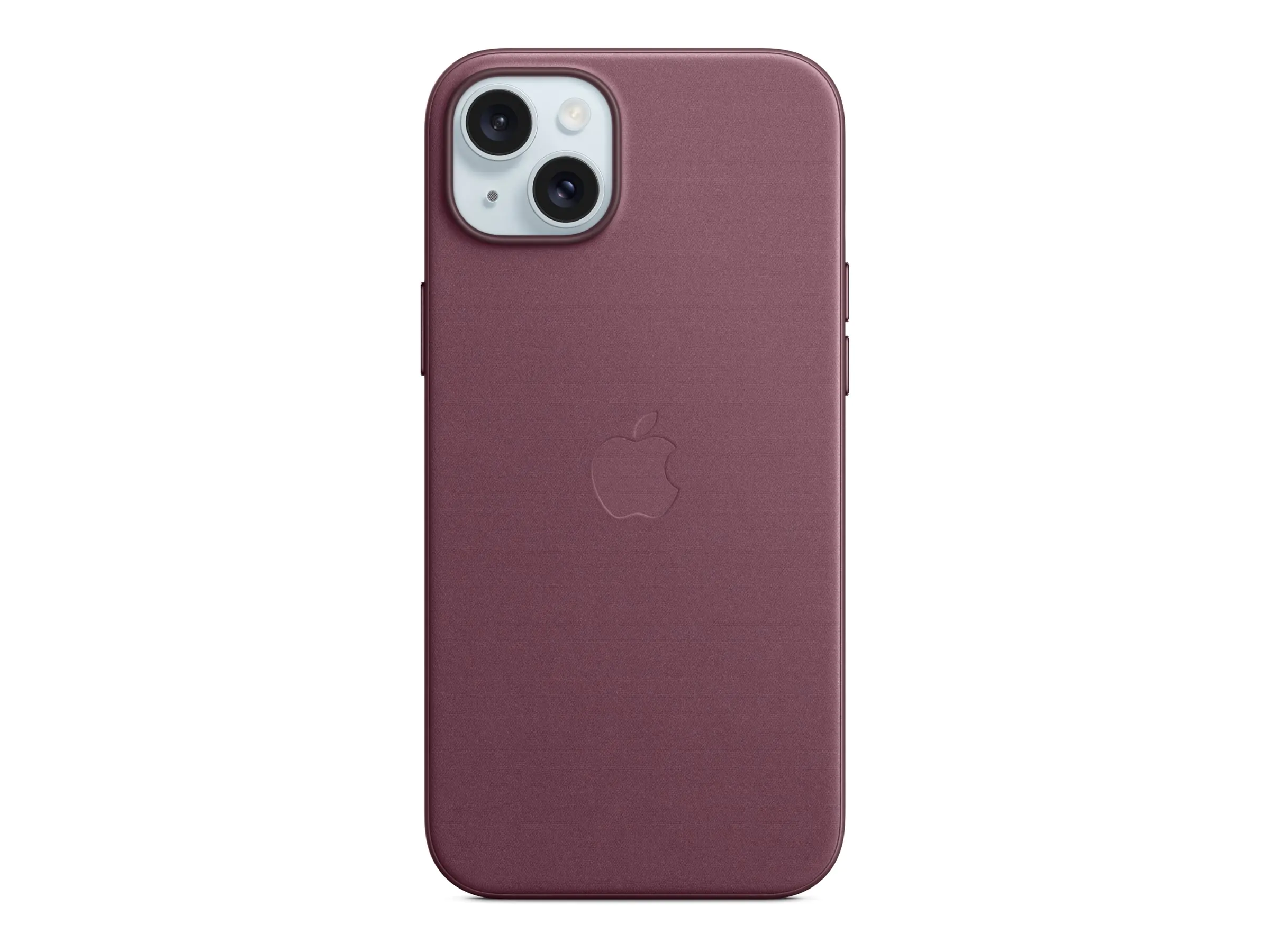 Apple - Hintere Abdeckung für Mobiltelefon - kompatibel mit MagSafe - Microtwill, FineWoven - Aubergine - für iPhone 15 Plus