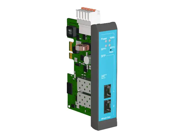 INSYS icom MRcard Fiber - Erweiterungsmodul - 1GbE - 1000Base-X, 100Base-X - für MRX MRX3 DSL, MRX3 LAN, MRX3 LTE, MRX5 DSL, MRX5 LAN, MRX5 LTE