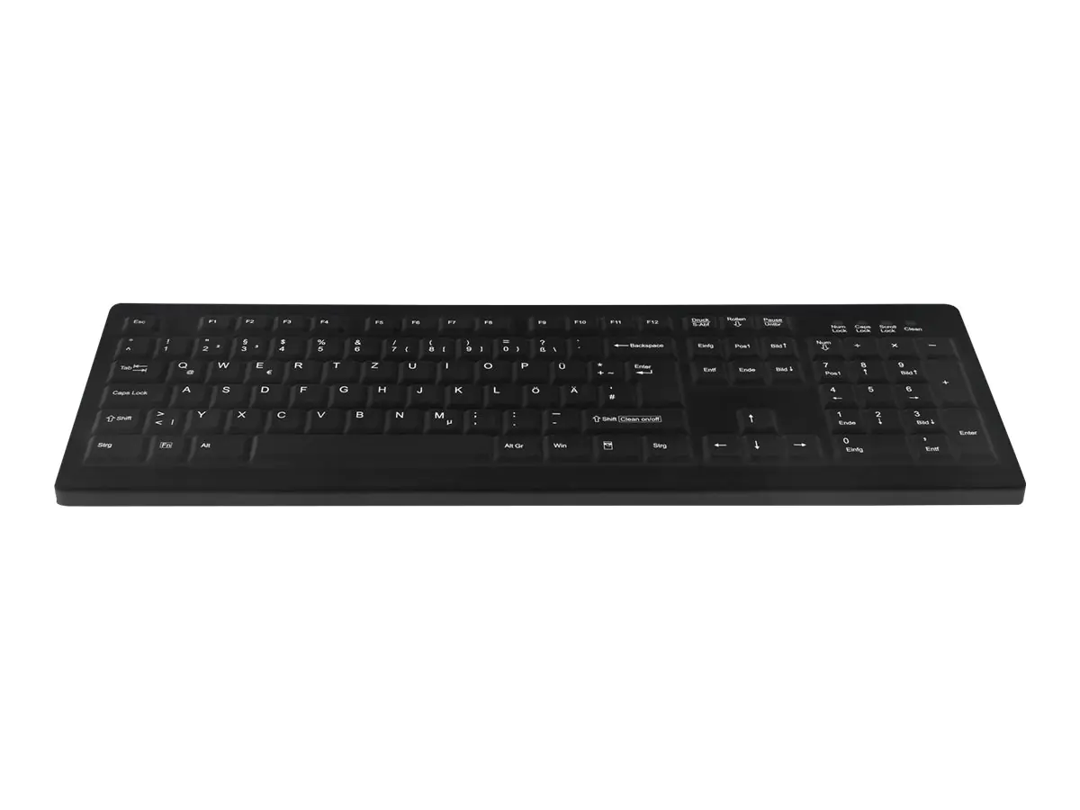 Active Key MedicalKey AK-C8100 Sanitizable - Tastatur - USB - Deutsch - Tastenschalter: Scissor-Key - Schwarz