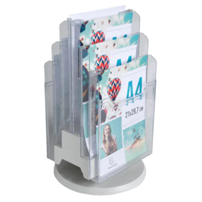 Exacompta Tischprospektständer DESK-TOWER A4 60558D 6Fächer Exacompta Tischprospektständer DESK-TOWER A4 60558D 6Fächer