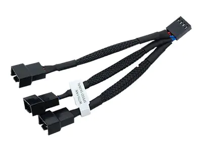 EkWaterBlocks - Netzsplitter für Lüfter - 4-polig PWM (M) zu 3-polig PWM (W) - 10 cm