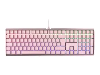 CHERRY MX-Board 3.0 S - Tastatur - Hintergrundbeleuchtung - USB - QWERTZ - Deutsch - Tastenschalter: CHERRY MX Red - pink