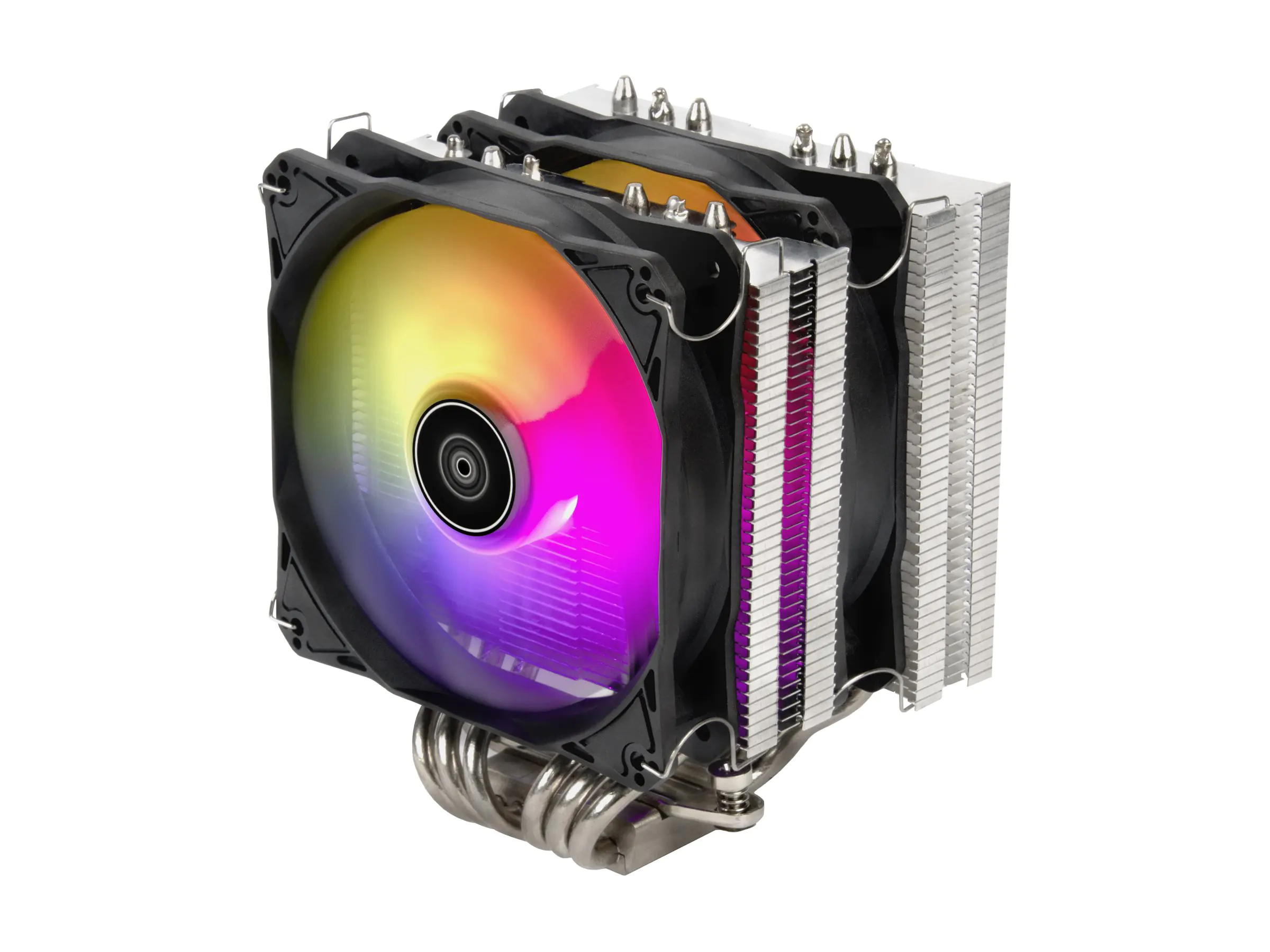 SilverStone Hydrogon D120 ARGB - Prozessor-Luftkühler - (für: LGA2011, LGA2066, LGA1150, LGA1151, LGA1152, LGA1155, LGA1156, LGA1200, LGA1700, AM4) SST-HYD120-ARGB-V2
