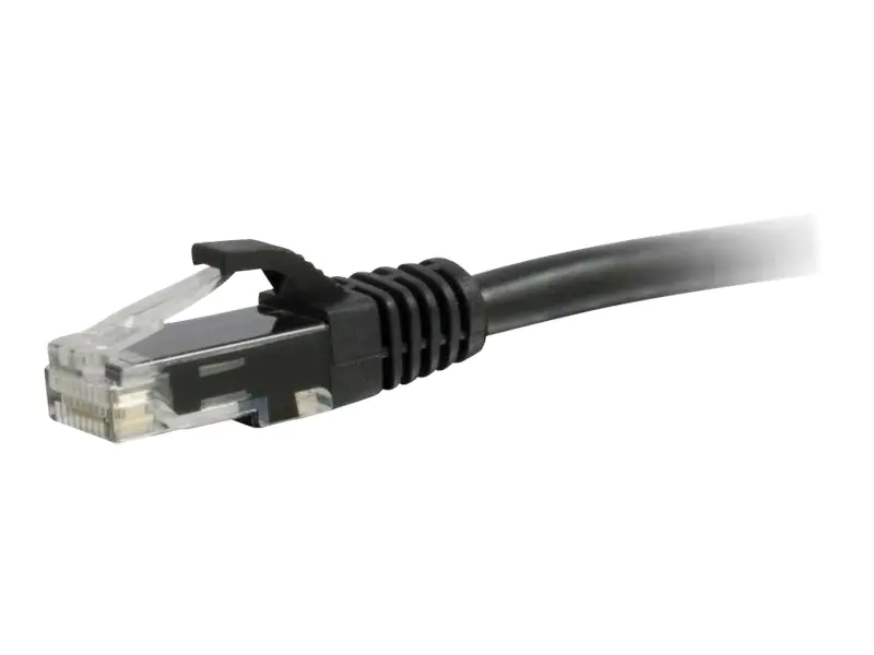 C2G Cat5e Booted Unshielded (UTP) Network Patch Cable - Patch-Kabel - RJ-45 (M) zu RJ-45 (M) - 50 cm - UTP - CAT 5e - geformt, ohne Haken, verseilt - Schwarz